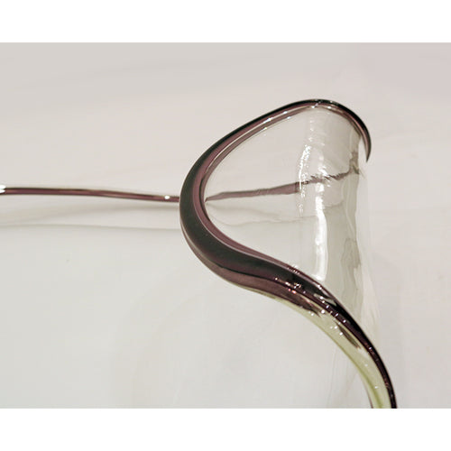 Pair of Murano glass dishes as centrepieces, Italy Late 20th century