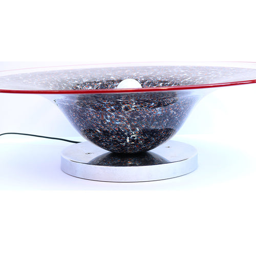 Pair of Italian Art Glass Table Lamps by Gae Aulenti, Italy 1960s