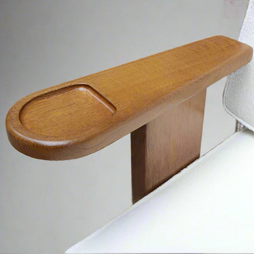 Modernist Oak Sofa by Guillerme et Chambron