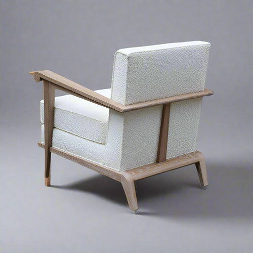 Pair of Contemporary Cerused Oak Armchairs