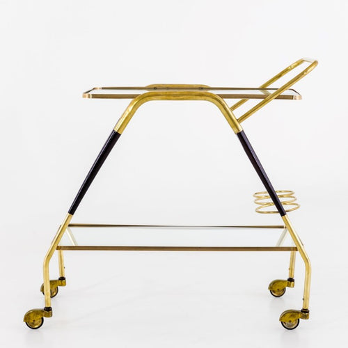 Italian Modernist Bar Cart, Italy, Circa 1950's