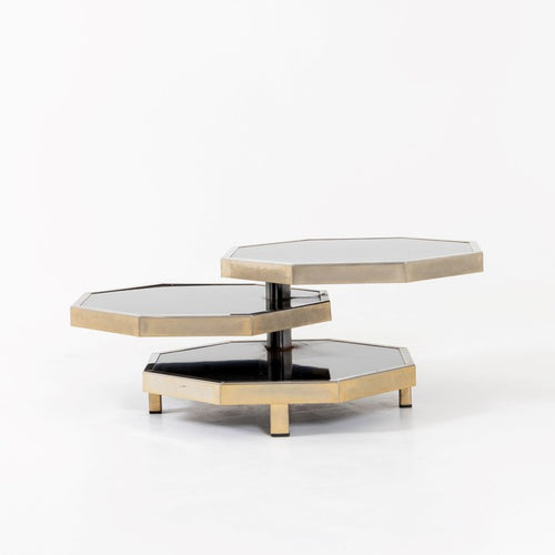 Octagonal Coffee Table Attributed to Acerbis