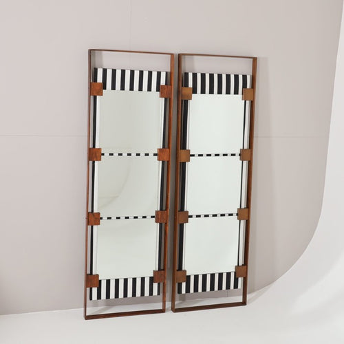 Tall Modernist Italian Mirror