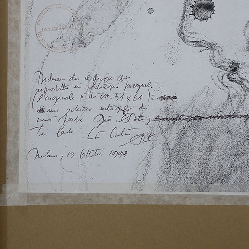 Drawing in Pencil by Gio Ponti, Italy 1950s