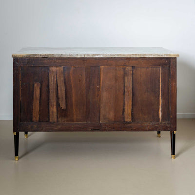 Directoire Chest of Drawers with white Marble Top, France circa 1800