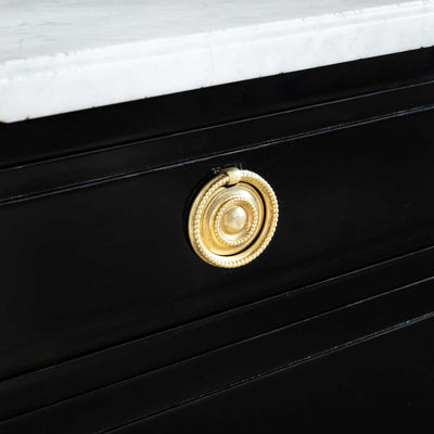 Directoire Chest of Drawers with white Marble Top, France circa 1800