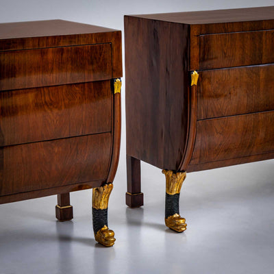 Pair of Italian Walnut Chests of Drawers, Italy circa 1830