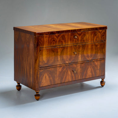 Biedermeier Walnut Chest of Drawers, Southern Germany, c. 1820