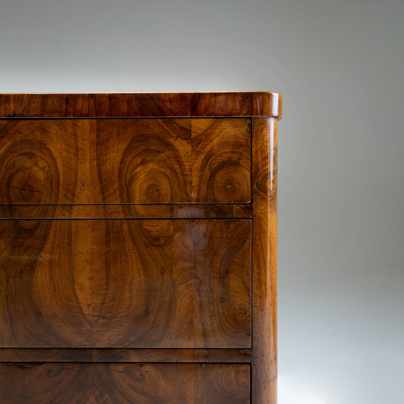 Biedermeier Walnut Chest of Drawers, Southern Germany, c. 1820