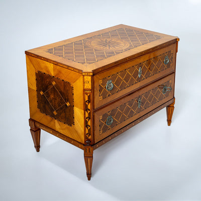 Marquetry Chest of Drawers, Austria, late 18th Century