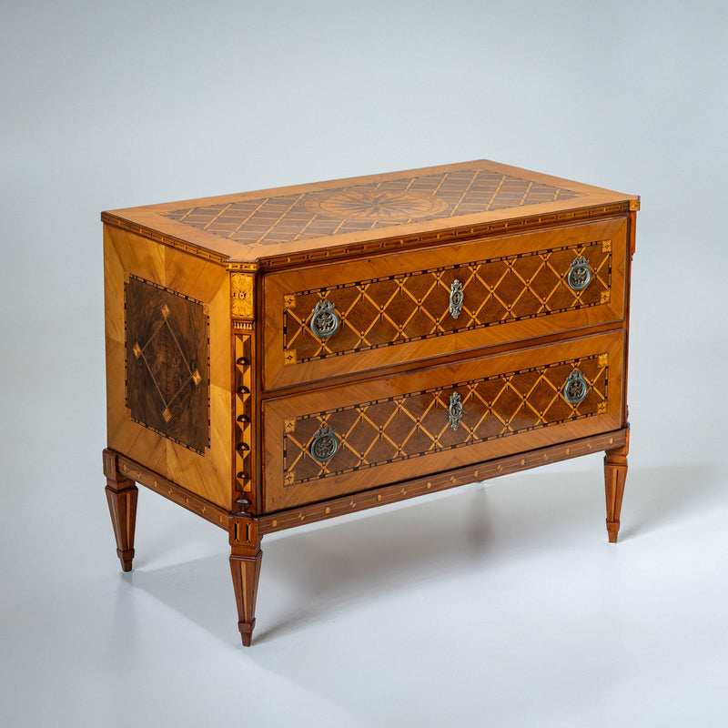 Marquetry Chest of Drawers, Austria, late 18th Century