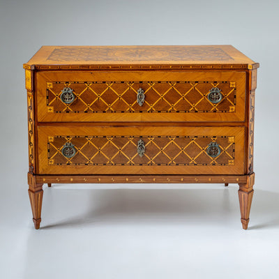 Marquetry Chest of Drawers, Austria, late 18th Century