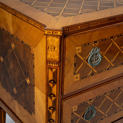 Marquetry Chest of Drawers, Austria, late 18th Century