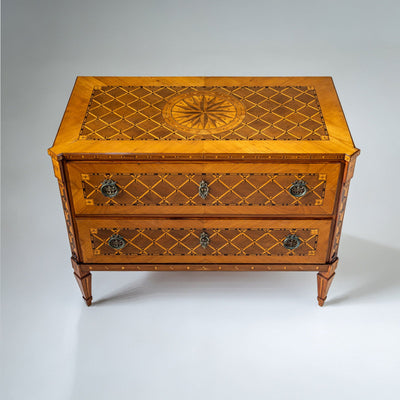 Marquetry Chest of Drawers, Austria, late 18th Century