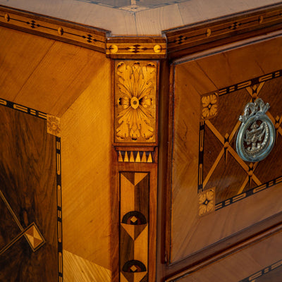 Marquetry Chest of Drawers, Austria, late 18th Century