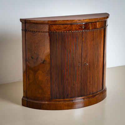 Pair of Demi Lune Sideboard in Walnut, Mid-19th Century