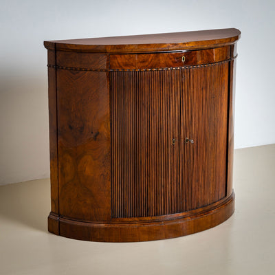 Pair of Demi Lune Sideboard in Walnut, Mid-19th Century