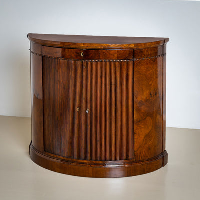 Pair of Demi Lune Sideboard in Walnut, Mid-19th Century