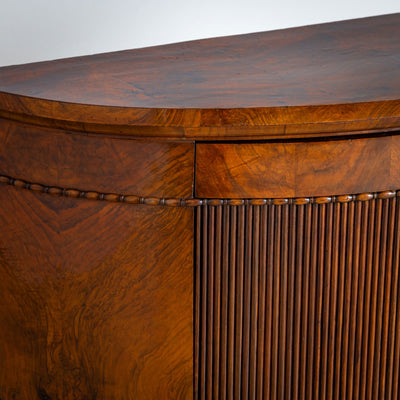 Pair of Demi Lune Sideboard in Walnut, Mid-19th Century