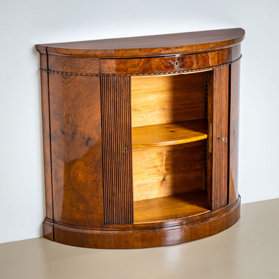 Pair of Demi Lune Sideboard in Walnut, Mid-19th Century