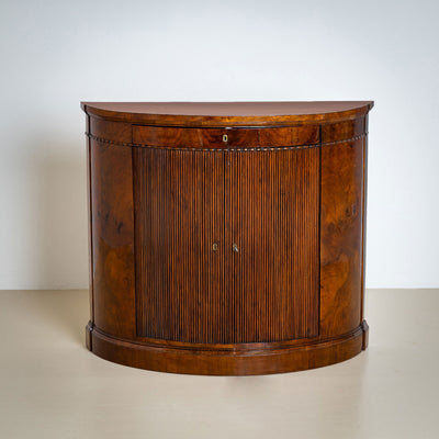 Pair of Demi Lune Sideboard in Walnut, Mid-19th Century