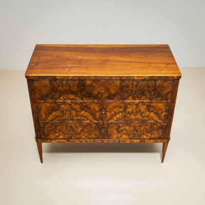 Biedermeier Walnut Chests of Drawers, Italy, circa 1830