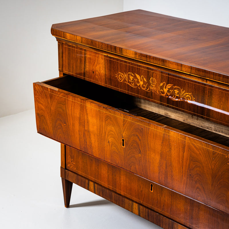 Pair of Biedermeier Chests of Drawers, Italy 19th Century