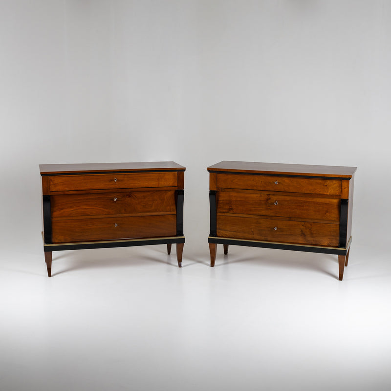 Pair of Biedermeier Chests of Drawers, circa 1820