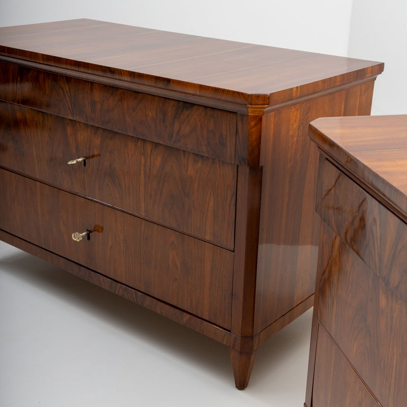 Pair of Large Biedermeier Chests of Drawers, Italy circa 1820