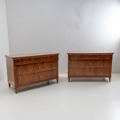 Pair of Large Biedermeier Chests of Drawers, Italy circa 1820