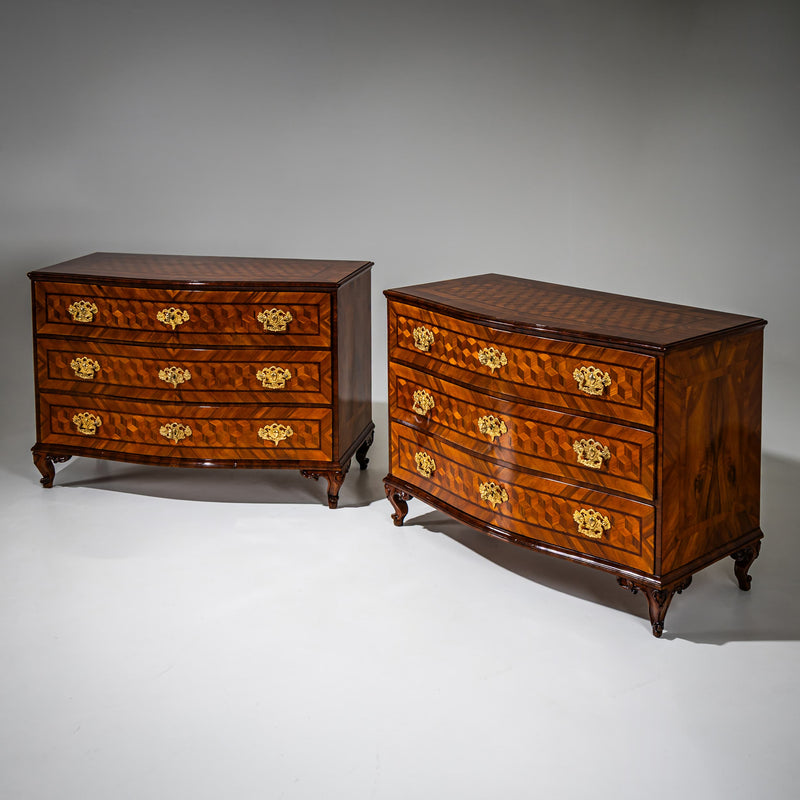 Pair of Baroque Chests of Drawers, 18th Century