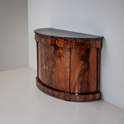 Pair of Demi-Lune Sideboards, Italy, Early 19th Century