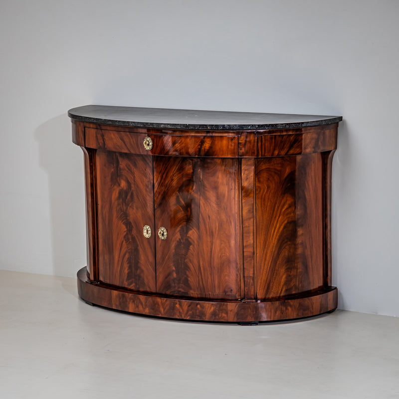 Pair of Demi-Lune Sideboards, Italy, Early 19th Century