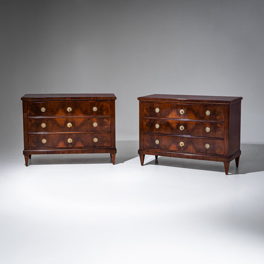Pair of Neoclassical Chests of Drawers, 19th Century