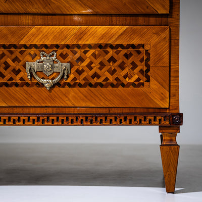 Louis Seize Marquetry Chest of Drawers, late 18th Century