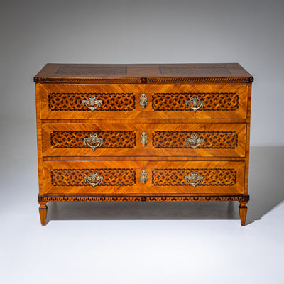 Louis Seize Marquetry Chest of Drawers, late 18th Century