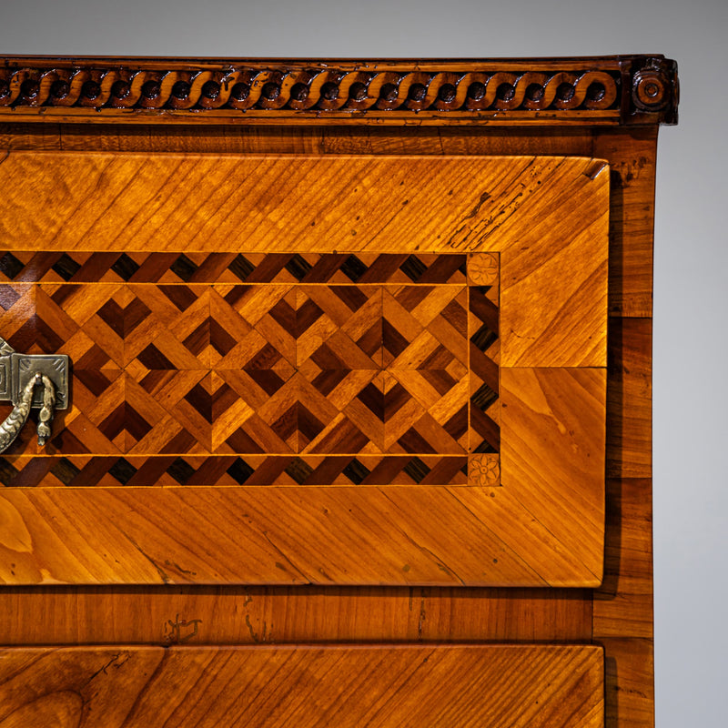 Louis Seize Marquetry Chest of Drawers, late 18th Century