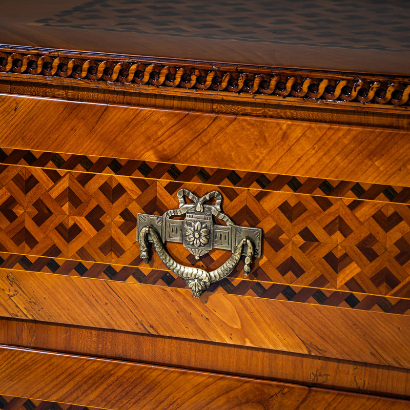 Louis Seize Marquetry Chest of Drawers, late 18th Century