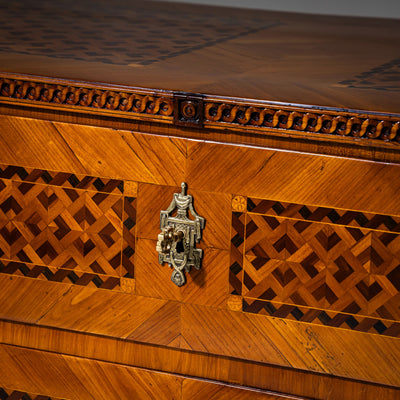 Louis Seize Marquetry Chest of Drawers, late 18th Century