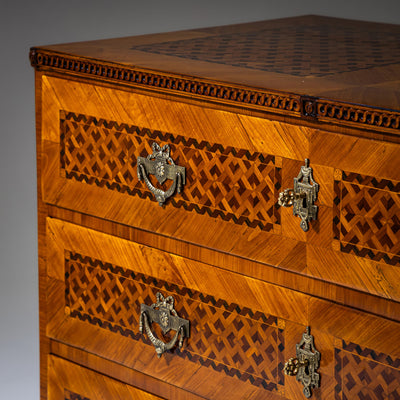 Louis Seize Marquetry Chest of Drawers, late 18th Century