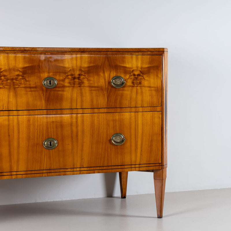 Biedermeier Chest of Drawers with Diamond Inlay, circa 1820