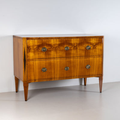 Biedermeier Chest of Drawers with Diamond Inlay, circa 1820