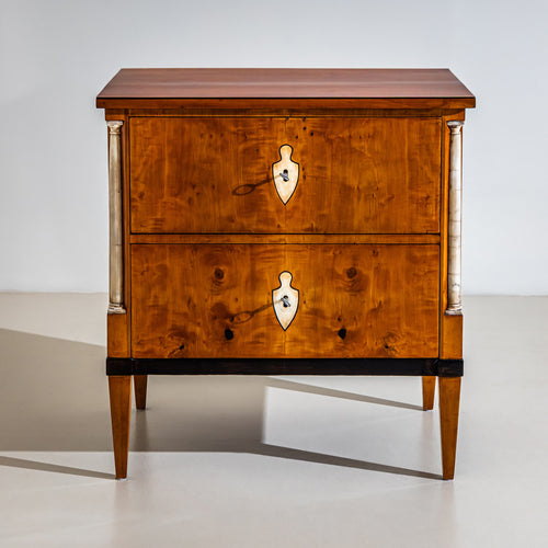 Small Chest of Drawers with Marble Columns, Southern Germany, circa 1810–1820