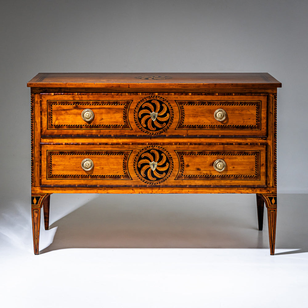 Neoclassical Inlaid Chest of Drawers, Italy, circa 1800