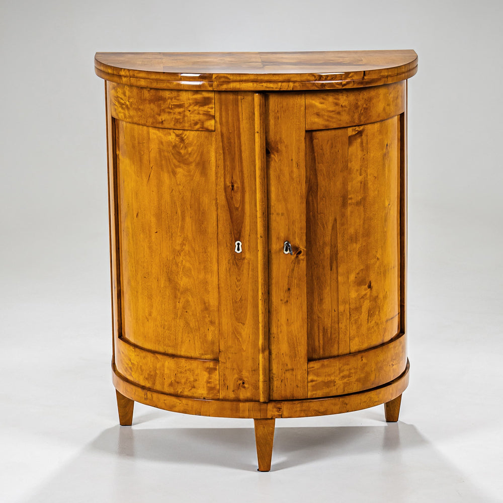 Biedermeier Demi-Lune Cabinet, circa 1830