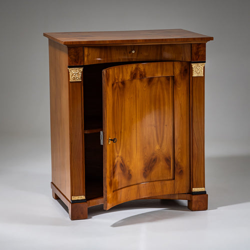 Biedermeier Demi-Cabinet with Pilasters, Circa 1820