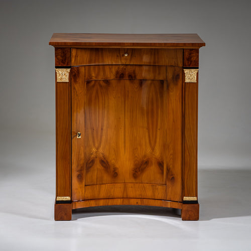 Biedermeier Demi-Cabinet with Pilasters, Circa 1820