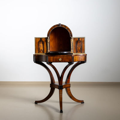 Empire Ladies’ Secretaire with Muses and Caryatids, Vienna, Austria, circa 1810