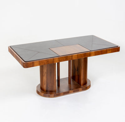 Art Deco Desk with leather top, 1930s