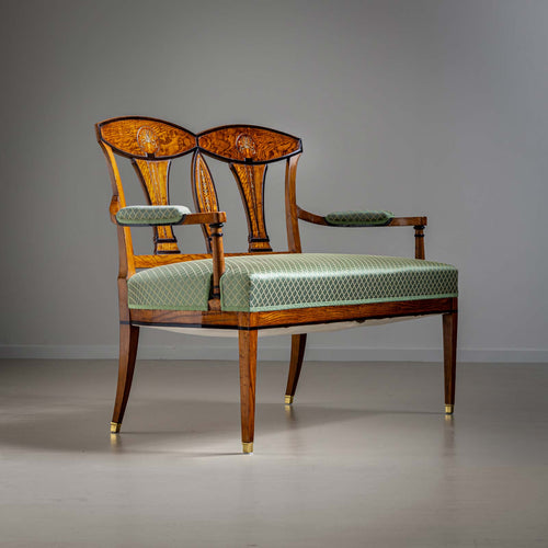 Biedermeier Settee, Ash, Vienna around 1810